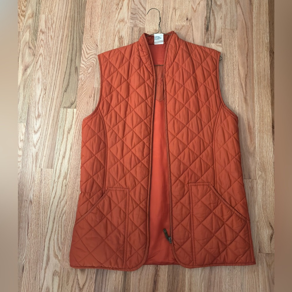 Quilted Orange Vest